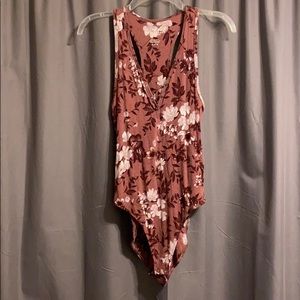 Floral American Eagle Bodysuit